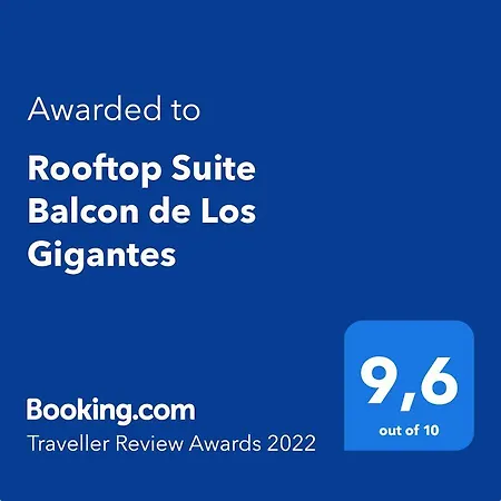 Rooftop Balcon De Los Gigantes Apartman *
